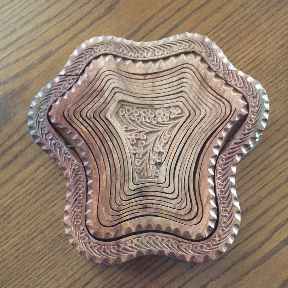 Brown wooden basket